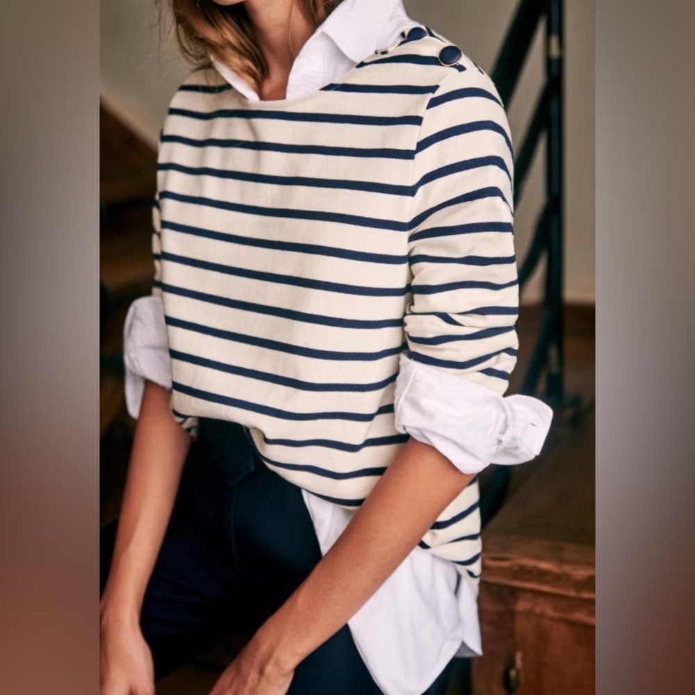 Sezane COLETTE MARINIÈRE sweater XS Like New